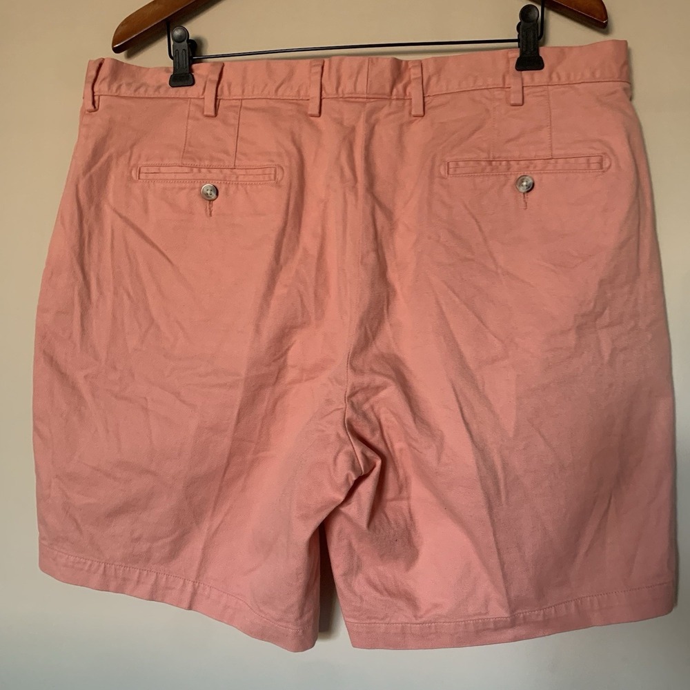 PETER MILLAR Pilot‎ Twill Shorts Chino peachy pink Mens Size 38 NWT - Picture 2 of 14